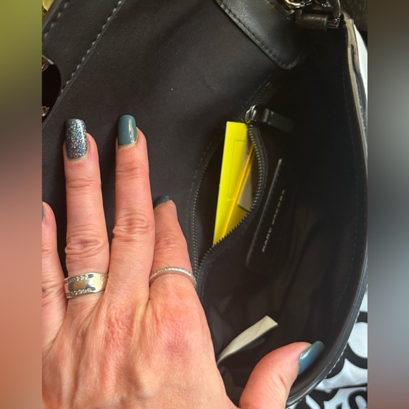 Authentic MARC JACOB Bicolor leather magnetic flap 2 straps shoulder/Crosby - Picture 12 of 16